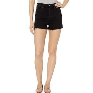 Levi’s Ribcage Black Denim Short